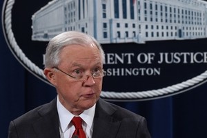 Jeff Sessions tại Washington ngày 28/10. Ảnh: AFP.