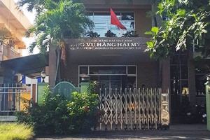 Trụ sở Cảng vụ hàng hải Mỹ Tho sáng 9/11. Ảnh: An Nam.