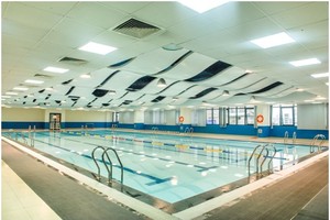 Hình ảnh bể bơi trong hệ thống giáo dục Vinschool.