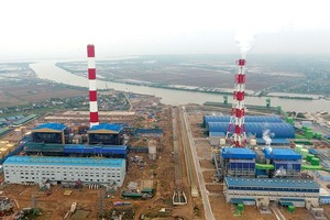 Toàn cảnh công trường Nhà máy Nhiệt điện Thái Bình 2.