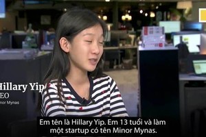 Cô bé Hong Kong 13 tuổi sáng lập công ty công nghệ