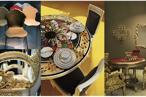 Nội thất Versace là 1 ví dụ điển hình của nghệ thuật Meta luxury.