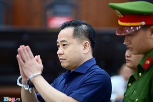 Vũ "Nhôm" tại phiên phúc thẩm chiều 7/6. Ảnh: Hoàng Triều.