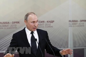 Tổng thống Nga Vladimir Putin. (Nguồn: AFP/TTXVN).
