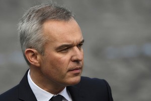 Bộ trưởng Môi trường Pháp Francois de Rugy trong lễ duyệt binh mừng quốc khánh tại Paris hôm 14/7. Ảnh: AFP.