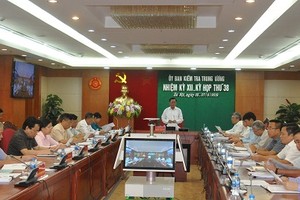 Kết luận kỳ họp 38 của Ủy ban Kiểm tra Trung ương