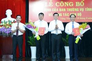 Kiện toàn nhân sự lãnh đạo tỉnh Bà Rịa – Vũng Tàu và tỉnh Bến Tre