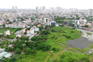 Khu tái định cư 160 ha Khu đô thị mới Thủ Thiêm. (Ảnh: Quang Nhựt/TTXVN).
