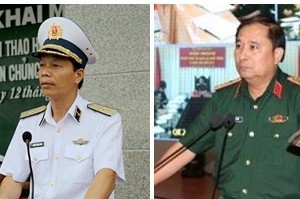 Phó Tổng Tham mưu trưởng Quân đội nhân dân Việt Nam Nguyễn Trọng Bình và Phùng Sĩ Tấn.