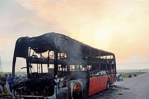 Hiện trường vụ cháy.