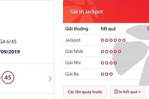 Vietlott phát đi thông báo có 2 tấm vé trúng độc đắc "khủng" vào tối 20/9.