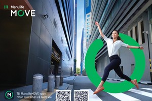 Ứng dụng ManulifeMOVE có các tính năng như tạo lập mục tiêu vận động và tặng thưởng, từ đó truyền cảm hứng sống năng động và khỏe mạnh.
