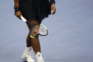 Chiếc vợt mà Serena Williams đã làm hỏng tại trận chung kết quần vợt US Open 2018.