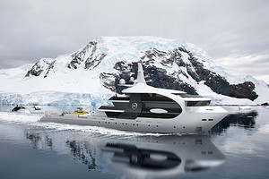 Bản khái niệm của chiếc du thuyền Project Orca. Ảnh: Super Yacht Times.