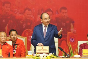 Thủ tướng phát biểu tại cuộc gặp. Ảnh: VGP.