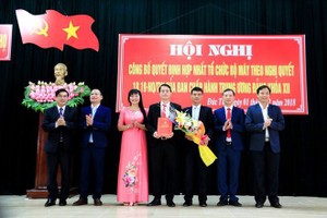 Huyện Đức Thọ là địa phương đầu tiên của Hà Tĩnh thực hiện việc sáp nhập tổ chức bộ máy theo các Nghị quyết số 18, 19 Hội nghị Trung ương 6 khóa XII.