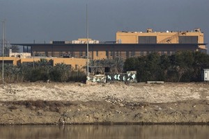 Đại sứ quán Mỹ tại Baghdad, Iraq. Ảnh: AFP.