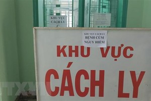 Khu vực cách ly bệnh nhân nhiễm bệnh tại Bệnh viện Nhiệt đới Khánh Hoà. (Ảnh: Phan Sáu/TTXVN).