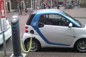 Trạm sạc pin xe điện tại Hà Lan. Ảnh Internet