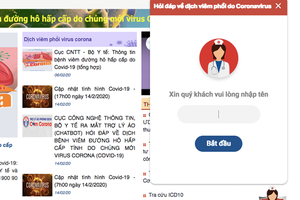 Chatbot hỏi đáp về dịch bệnh COVID-19.