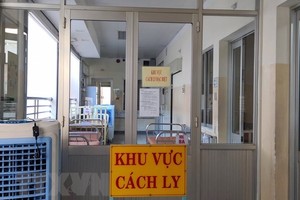 Khu vực cách ly đặc biệt dành riêng cho bệnh nhân nhiễm COVID-19. (Ảnh: Đinh Hằng/TTXVN).