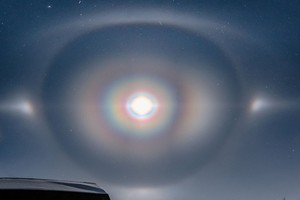 Màn trình diễn ánh sáng ngoạn mục trên bầu trời Manitoba. Ảnh: BBC.