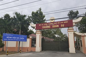 Bệnh viện dã chiến đặt tại huyện Củ Chi có quy mô hơn 300 giường bệnh (ảnh: Trọng Tín).