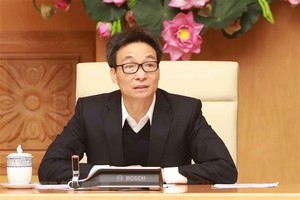 Phó Thủ tướng Chính phủ Vũ Đức Đam phát biểu chỉ đạo cuộc họp. (Ảnh: Doãn Tấn/TTXVN).