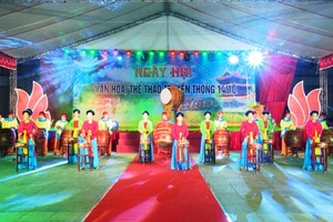 Ngày hội Văn hóa, Thể thao truyền thống 14/10 năm 2018 tại Quảng trường 14/10 thành phố Thái Bình (ảnh: thaibinhtv).