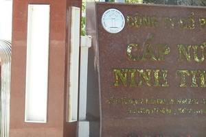 Cấp nước Ninh Thuận (NNT) thiệt đơn, thiệt kép vì bán nước dưới giá vốn