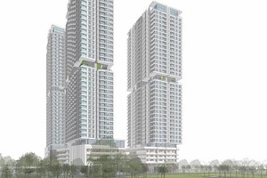 Một góc Khu cao tầng – Phân khu số 4, Khu Đô thị du lịch sinh thái Nhơn Hội, Bình Định