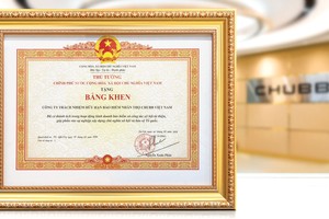 Những nỗ lực bền bỉ trong suốt 15 năm đã được công nhận, khi Chubb Life Việt Nam vừa vinh dự đón nhận Bằng khen của Thủ tướng Chính phủ trao tặng vì các thành tích trong hoạt động kinh doanh bảo hiểm và những đóng góp tích cực cho cộng đồng, góp phần vào sự nghiệp xây dựng đất nước.