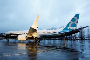 Máy bay 737 MAX của Boeing tại nhà máy ở Renton, Washington, Mỹ. (Ảnh: AFP/TTXVN).