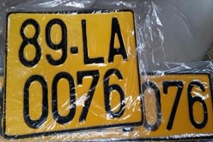 Ô tô kinh doanh vận tải sẽ chuyển sang biển màu vàng từ 1/8.