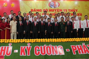 Ban Chấp hành Đảng bộ huyện Vị Thủy, tỉnh Hậu Giang nhiệm kỳ 2020-2025.