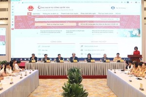 Họp báo công bố việc tích hợp thêm 6 dịch vụ công trên Cổng Dịch vụ công Quốc gia. (Ảnh: Văn Điệp/TTXVN).
