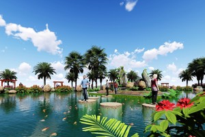 Sao Mai Solar trở thành khu du lịch đặc biệt ngay trên vùng bán sơn địa Núi Cấm.