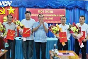 Thành ủy TP. Cà Mau tổ chức triển khai các quyết định điều động nhân sự.