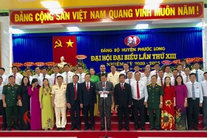 Ban Chấp hành Đảng bộ huyện Phước Long nhiệm kỳ 2020-2025.