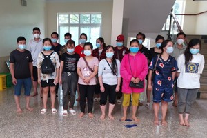 17 đối tượng được phát hiện nhập cảnh trái phép vào sáng 17/8.