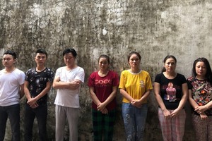 Một số đối tượng trong chuyên án (Ảnh: Công an Nghệ An).