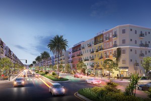 Kiến trúc Sun Grand City New An Thoi mang cảm hứng Địa Trung Hải rực rỡ.