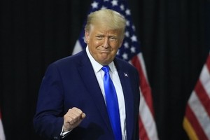 Trump vận động tranh cử ở bang Bắc Carolina hôm 24/9. Ảnh: AFP.