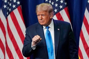 Tổng thống Mỹ Donald Trump tại Hội nghị Quốc gia đảng Cộng hòa ở Charlotte, Bắc Carolina, hôm 24/8. Ảnh: Reuters.