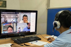 Phỏng vấn tuyển dụng trực tuyến. (Ảnh minh họa: PV/Vietnam+).