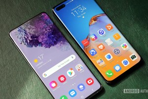 Mẫu điện thoại Samsung Galaxy S20 và Huawei P40 Pro. (Nguồn: androidauthority.com).