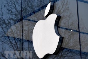 Biểu tượng của tập đoàn công nghệ Apple. (Ảnh: AFP/TTXVN).