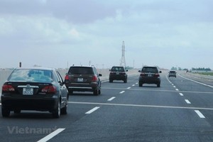 Dự án đường cao tốc Bắc-Nam đã chính thức được Quốc hội thông qua điều chỉnh chủ trương đầu tư một số đoạn tuyến. (Ảnh: Việt Hùng/Vietnam+).