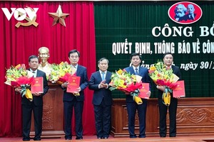Tỉnh ủy Quảng Bình công bố Quyết định, Thông báo về công tác cán bộ.