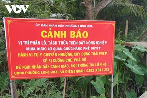 Sai phạm đất đai xảy ra ở quận Bình Thủy, TP. Cần Thơ.